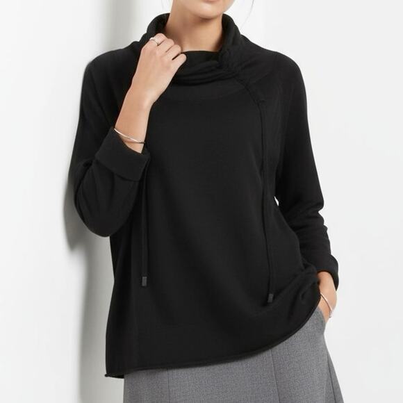 Rundholz Black Label Tie Turtleneck Tunic Medium Lagenlook Oversize Gothic Edgy - Picture 1 of 16